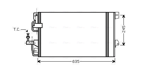 Airco condensor Ava Cooling OLA5390D