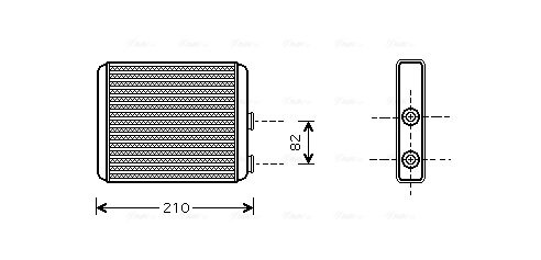 Kachelradiateur Ava Cooling OLA6353