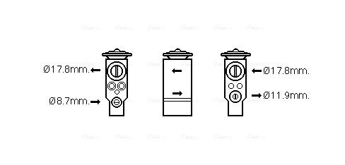Airco expansieklep Ava Cooling PE1367
