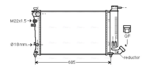 Radiateur Ava Cooling PE2140