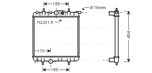 Radiateur Ava Cooling PE2243