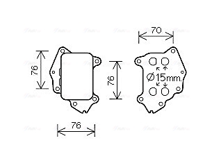 Oliekoeler motorolie Ava Cooling PE3396