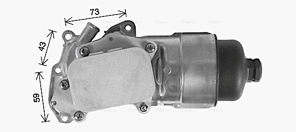 Oliekoeler motorolie Ava Cooling PE3396H