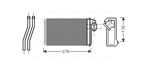 Kachelradiateur Ava Cooling PE6340