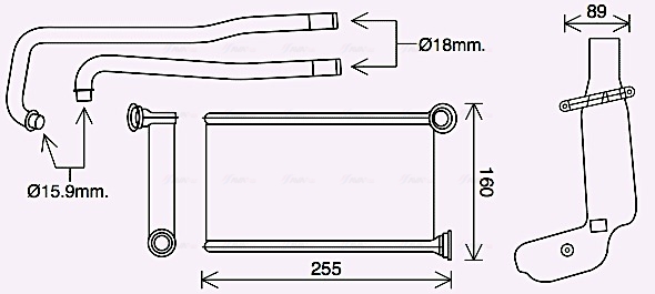 Kachelradiateur Ava Cooling PE6419