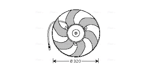 Ventilatorwiel-motorkoeling Ava Cooling PE7513