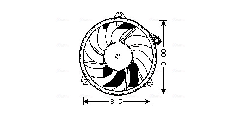 Ventilatorwiel-motorkoeling Ava Cooling PE7520