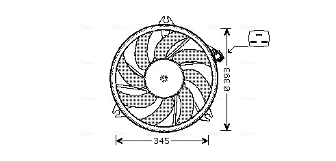 Ventilatorwiel-motorkoeling Ava Cooling PE7525