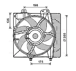 Ventilatorwiel-motorkoeling Ava Cooling PE7550