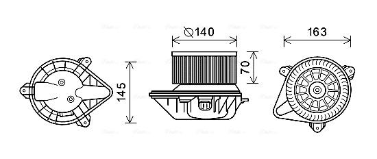 Kachelventilator Ava Cooling PE8375