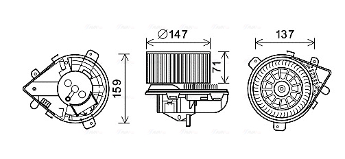 Kachelventilator Ava Cooling PE8379