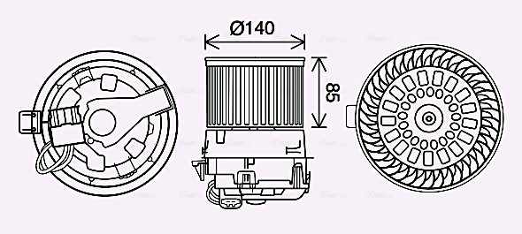 Kachelventilator Ava Cooling PE8558