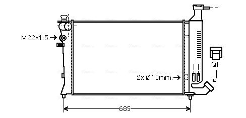 Radiateur Ava Cooling PEA2136