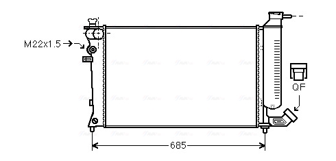 Radiateur Ava Cooling PEA2137