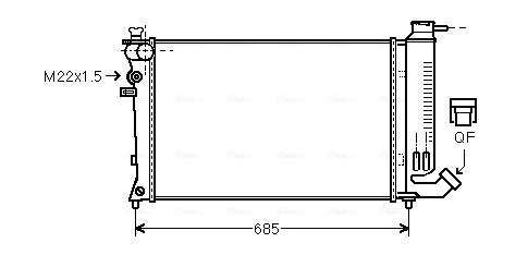 Radiateur Ava Cooling PEA2141