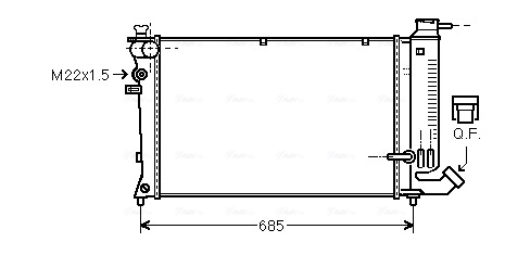 Radiateur Ava Cooling PEA2142