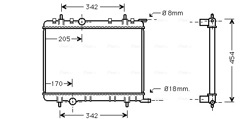 Radiateur Ava Cooling PEA2221