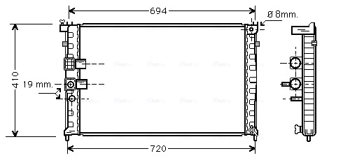 Radiateur Ava Cooling PEA2232