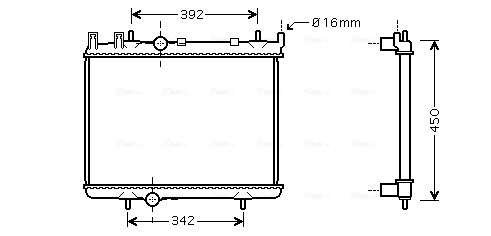 Radiateur Ava Cooling PEA2263