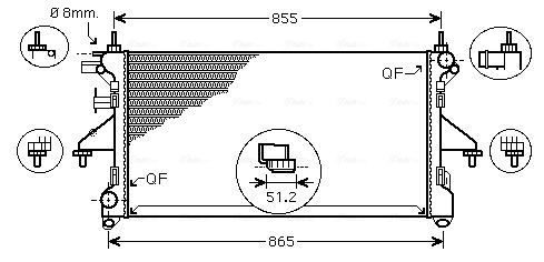 Radiateur Ava Cooling PEA2308