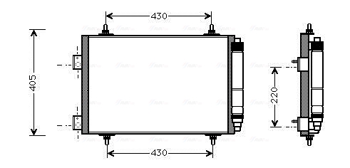 Airco condensor Ava Cooling PEA5215D