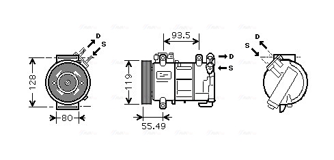 Airco compressor Ava Cooling PEAK315