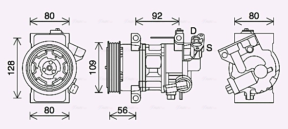 Airco compressor Ava Cooling PEAK418