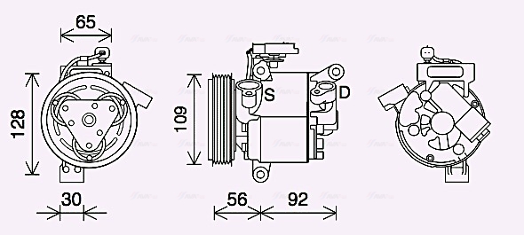 Airco compressor Ava Cooling PEK410