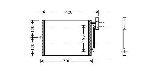 Airco condensor Ava Cooling PRA5038