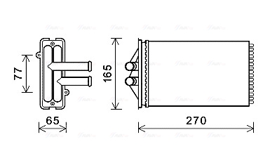 Kachelradiateur Ava Cooling PRA6082