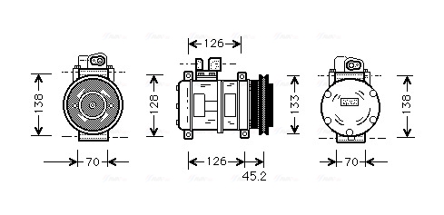 Airco compressor Ava Cooling PRK035