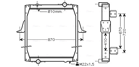 Radiateur Ava Cooling RE2010