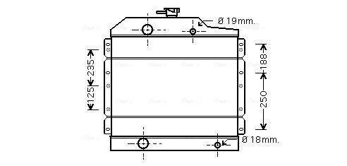 Radiateur Ava Cooling RE2025