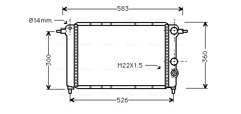 Radiateur Ava Cooling RT2065