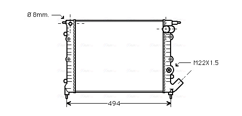 Radiateur Ava Cooling RT2132