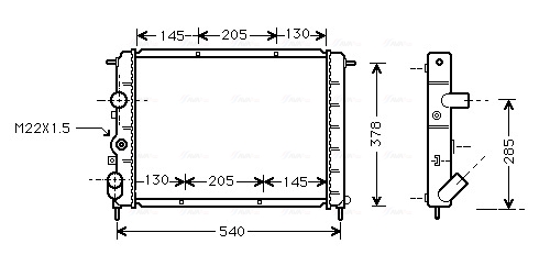 Radiateur Ava Cooling RT2258