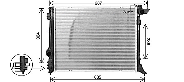 Radiateur Ava Cooling RT2647