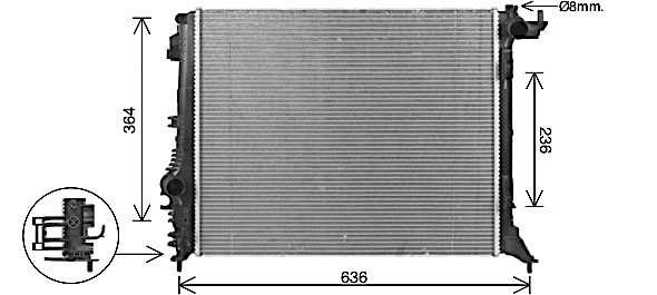 Radiateur Ava Cooling RT2648