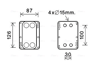 Oliekoeler motorolie Ava Cooling RT3631