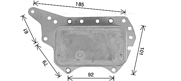 Oliekoeler motorolie Ava Cooling RT3657