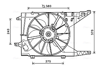 Ventilatorwiel-motorkoeling Ava Cooling RT7549