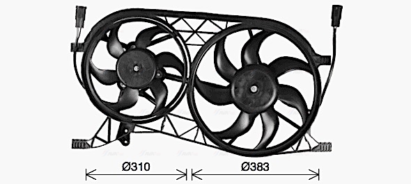 Ava Cooling Ventilatorwiel-motorkoeling RT7646