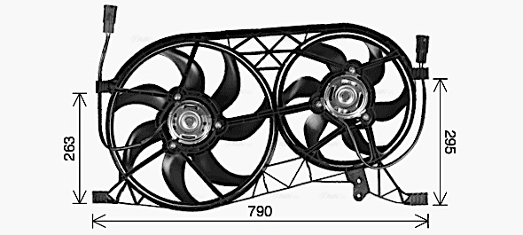 Ventilatorwiel-motorkoeling Ava Cooling RT7646