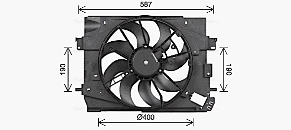 Ventilatorwiel-motorkoeling Ava Cooling RT7662