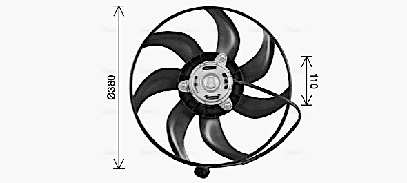 Ventilatorwiel-motorkoeling Ava Cooling RT7675