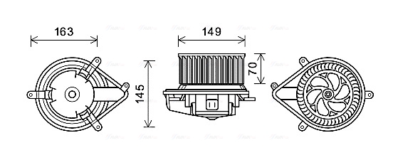 Kachelventilator Ava Cooling RT8512