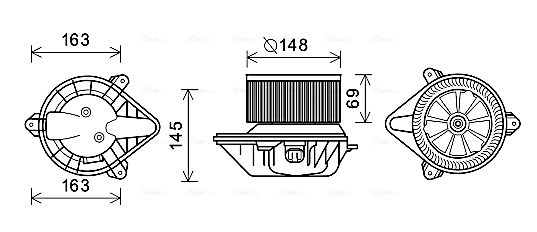 Kachelventilator Ava Cooling RT8587