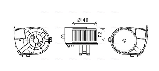 Kachelventilator Ava Cooling RT8590