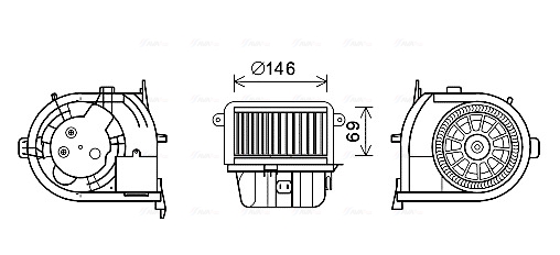 Kachelventilator Ava Cooling RT8591