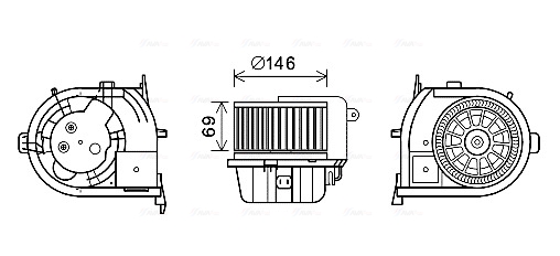 Kachelventilator Ava Cooling RT8592